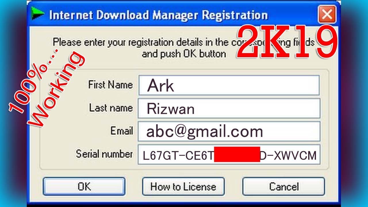 idm with serial key free download